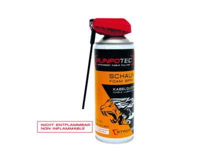 RUNPOTEC Kablo Yağlayıcısı Schaum 400 ml reduziert den Reibungswiderstand um kadar zu 40 % - 20522